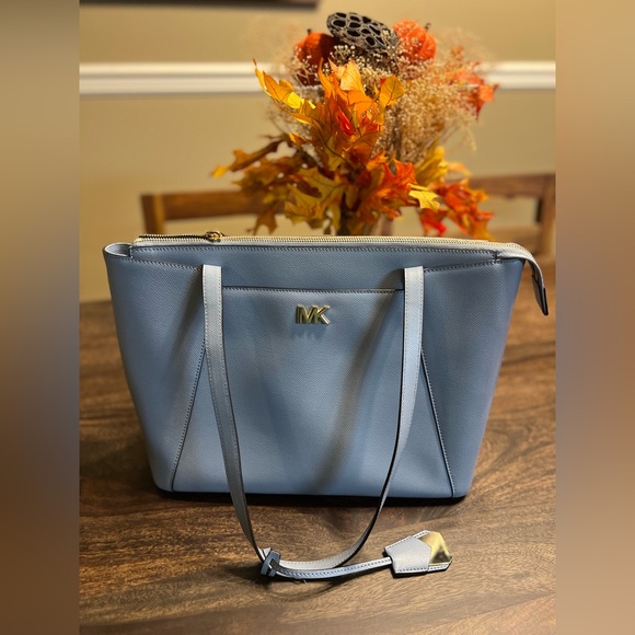 Handbags - MK - Michael Kors baby blue purse - Medium Size
